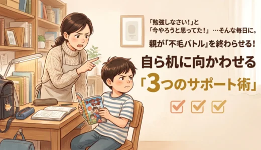 『「勉強しなさい！」に「今やろうと思ってたのに！」とキレる子ども…親が不毛なバトルを避け、自ら机に向かわせる「3つのサポート術」』